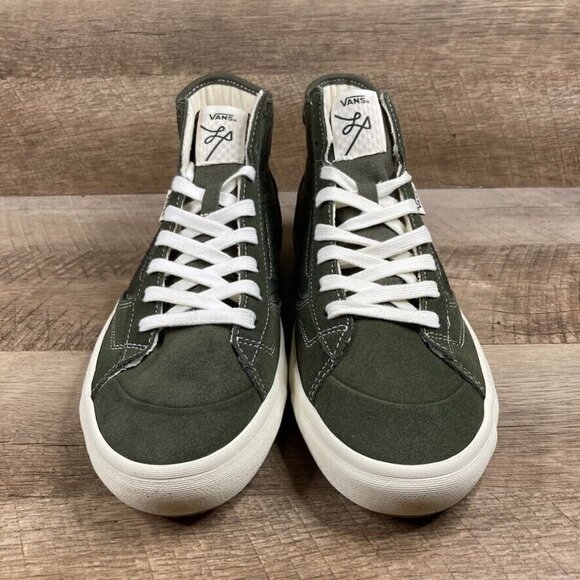 VANS The Lizzie Quilted Grape Leaf Green Skate Shoes Women's 10.5 Men's 9 NEW - Picture 3 of 10